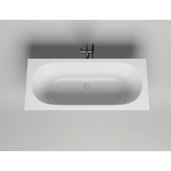 SALINI ORNELLA AXIS KIT Ванна пристенная 1800/800/600 мм.,sapirit, глянцевая, д/к белый