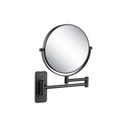 AQUATEK Зеркало косметическое настенное 5х, черный матовый