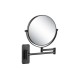 Купить AQUATEK Зеркало косметическое настенное 5х, черный матовый в магазине 1stСантехника от производителя Aquatek