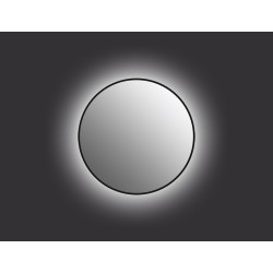 Cersanit Eclipse smart Зеркало 80 см. с подсветкой в черной рамке, круг