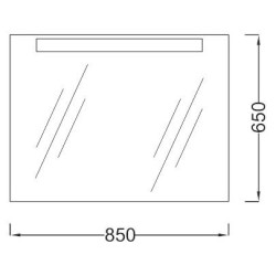Jacob Delafon PRESQU`ILE зеркало 85/65 см. с подсветкой