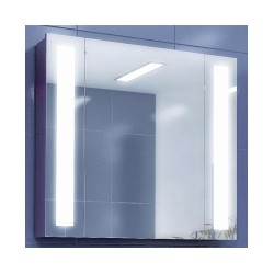 Edelform Point Зеркальный шкаф с подсветкой 80 см., красный