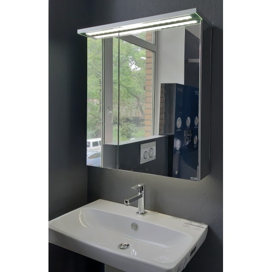 Купить Gemelli REFLEX зеркальный шкаф с подсветкой 75/80 см. в магазине 1stСантехника от производителя Gemelli 