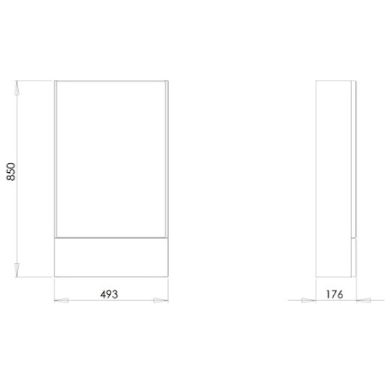 Купить Ifo Special Зеркальный шкаф 50/18/85 см., белый глянец в магазине 1stСантехника от производителя Ifo